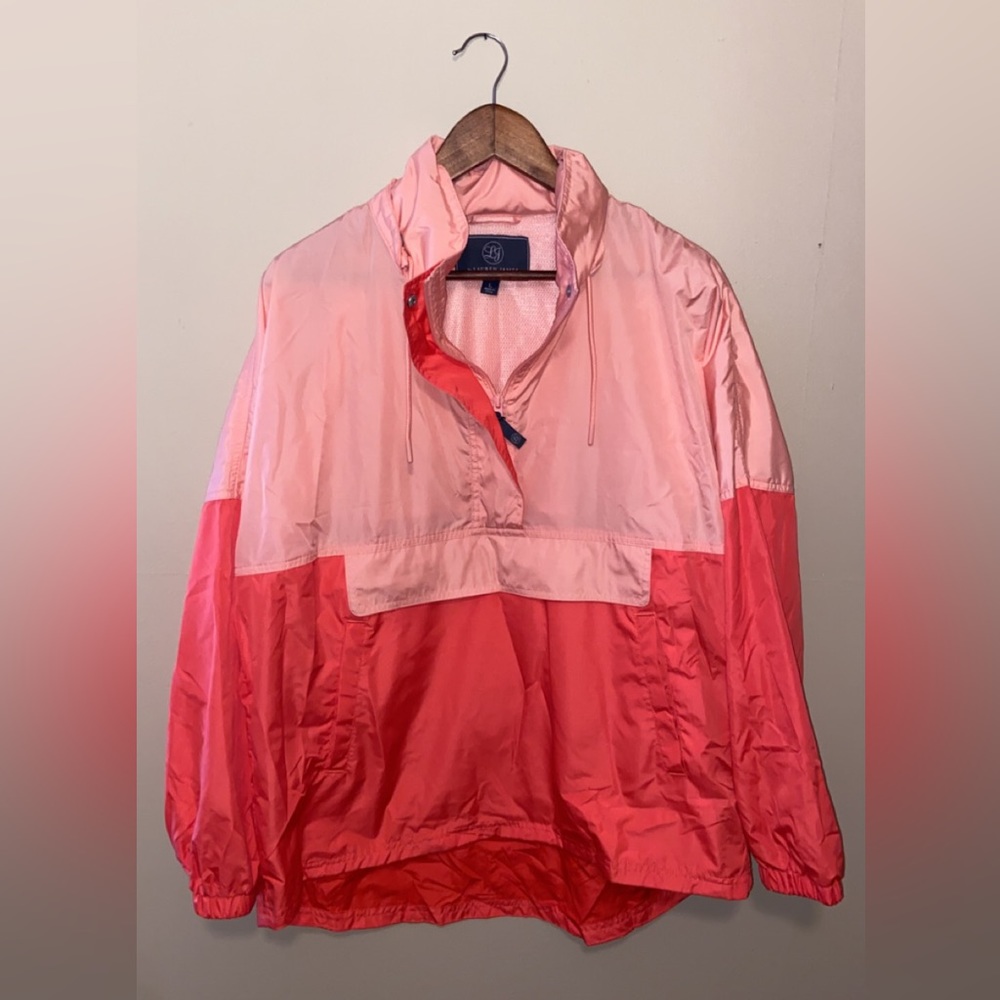 Parachute Colorblock Pullover Lightweight Peach W… - image 1